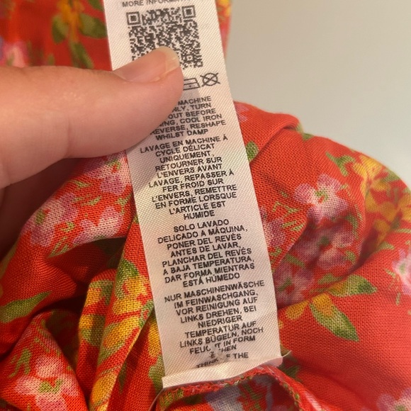 NWOT ASOS Design Cupped Red Floral Open Back Cut Out Tea Mini Dress size 8 - Picture 8 of 14